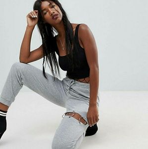 |DEAD STOCK| Asos joggers with ripped ring detail